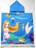 Kids Mermaid Patterned Hoodie Towel